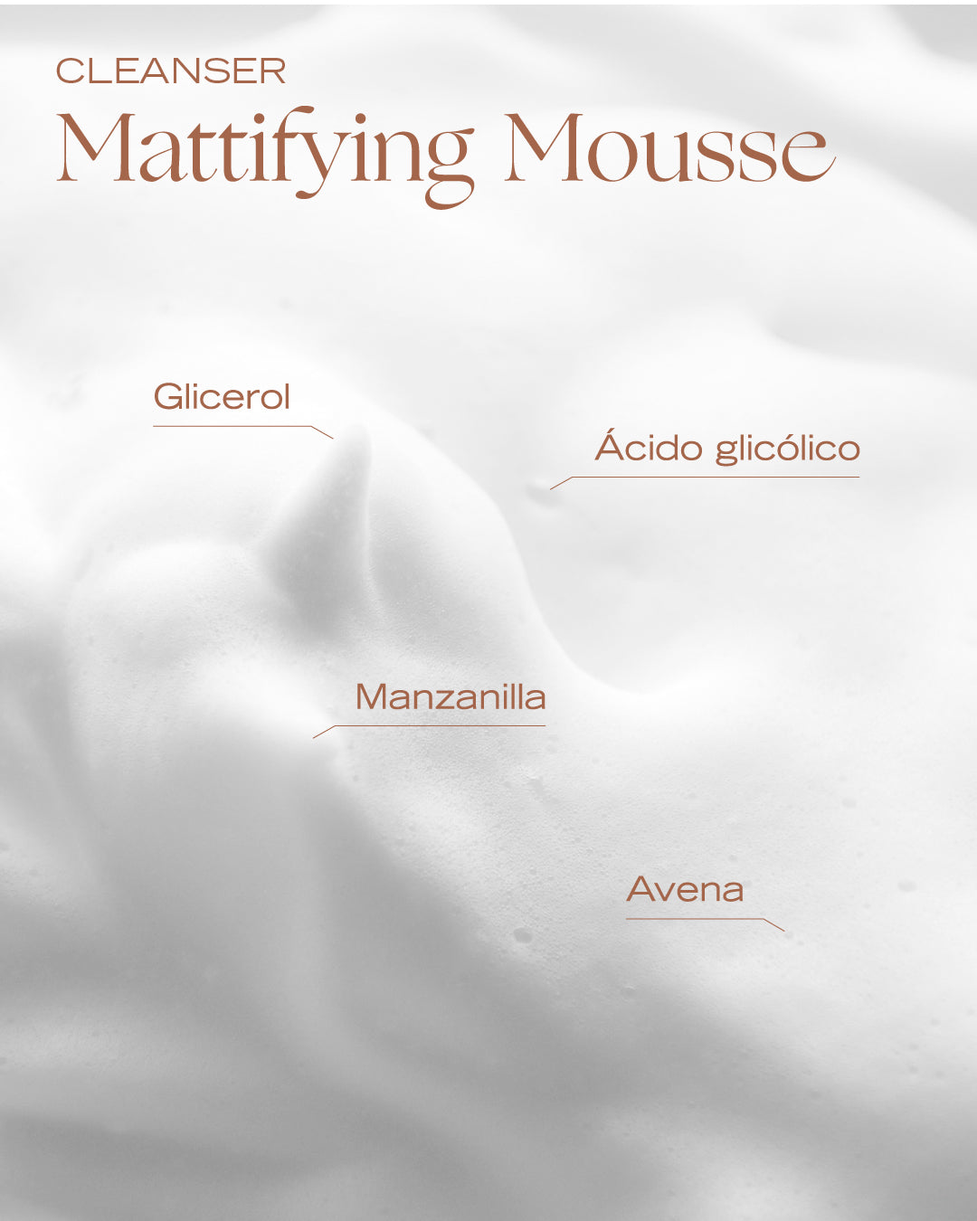 ESPUMA LIMPIADORA MATIFICANTE